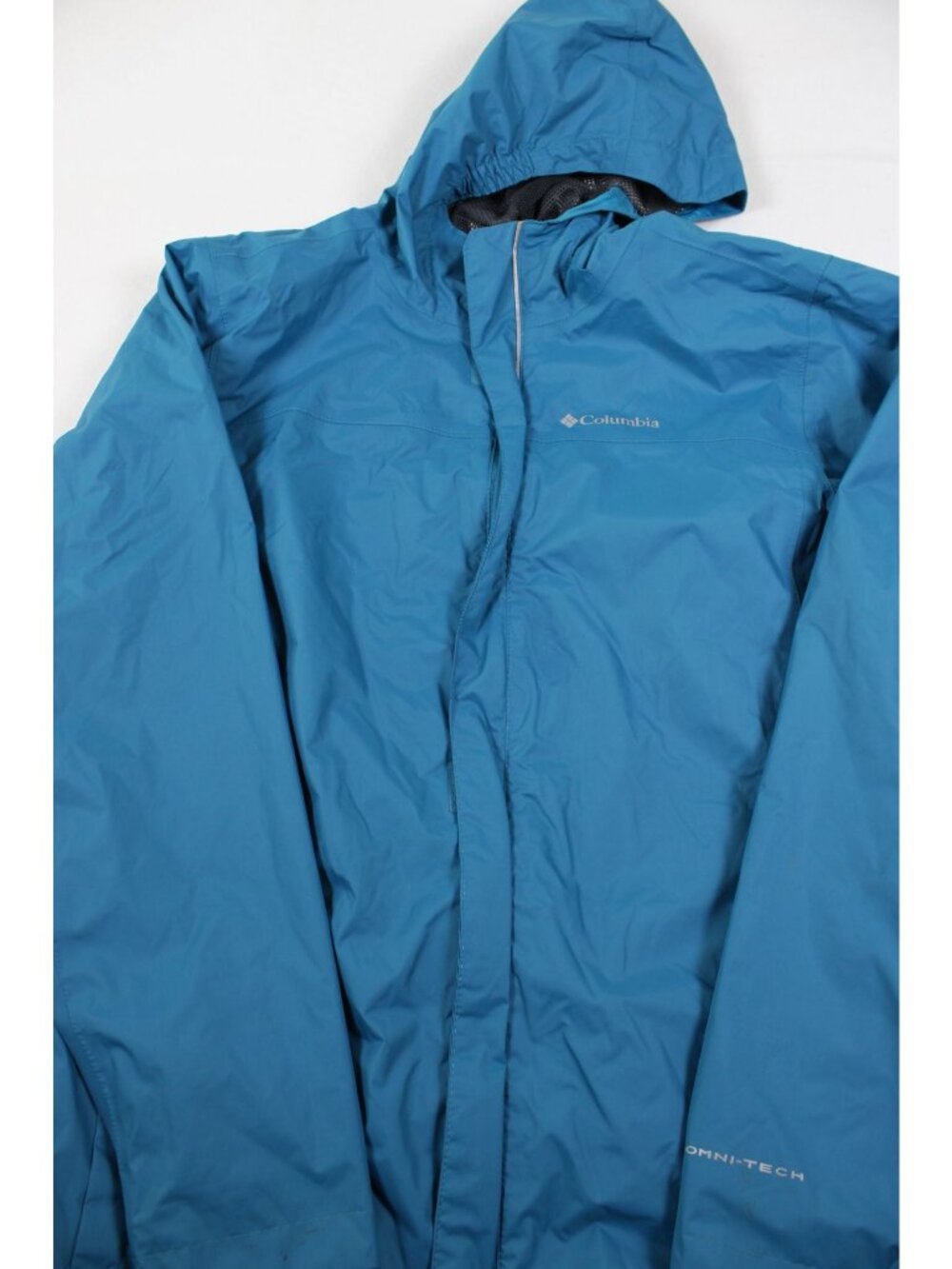 Columbia Omni-Tech Youth XL Waterproof Hooded Jacket Blue